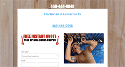 Desktop Screenshot of electricianlewisville.com